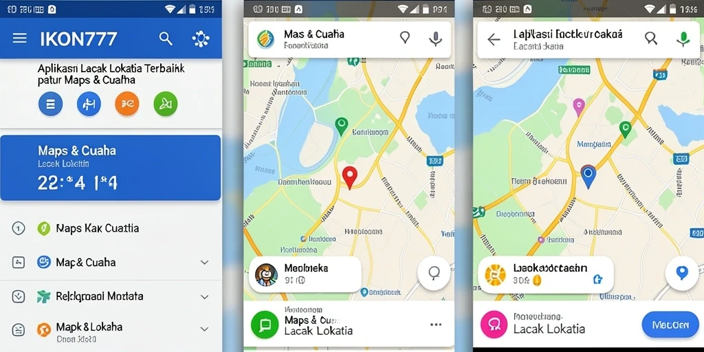 Tampilan antarmuka IKON777 dengan fitur Lacak Lokasi yang efisien.