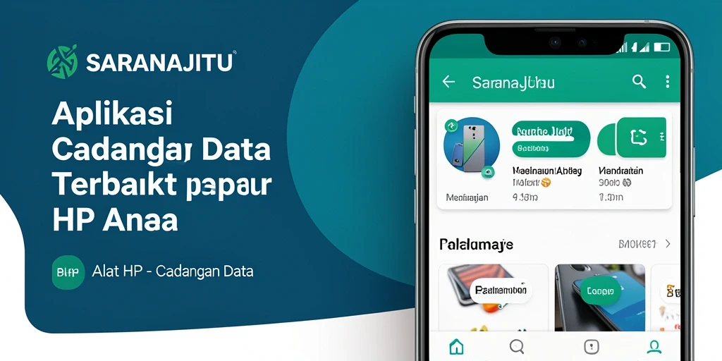 Tampilan antarmuka utama aplikasi SARANAJITU untuk cadangan data yang efisien.
