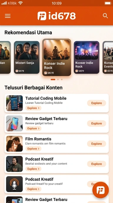 Tampilan katalog aplikasi id678